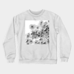 CHERRY BLOSSOMS IN BLACK AND WHITE Crewneck Sweatshirt